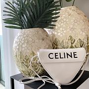 Celine Triangle Bag Smooth White 21x15x4cm - 1