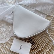 Celine Triangle Bag Smooth White 21x15x4cm - 4