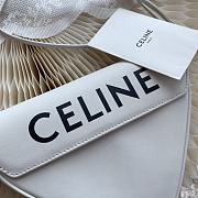 Celine Triangle Bag Smooth White 21x15x4cm - 3