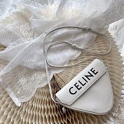 Celine Triangle Bag Smooth White 21x15x4cm - 2