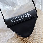 Celine Triangle Bag Smooth Black 21x15x4cm - 3