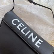 Celine Triangle Bag Smooth Black 21x15x4cm - 4