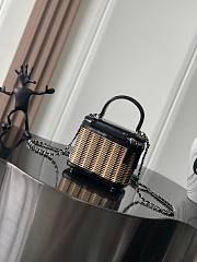 Chanel Take Away Vanity Case Rattan 13.5x15x10cm - 4