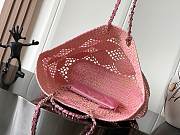 Chanel Coco Beach Bag Pink 34.5x51x14.5cm - 5