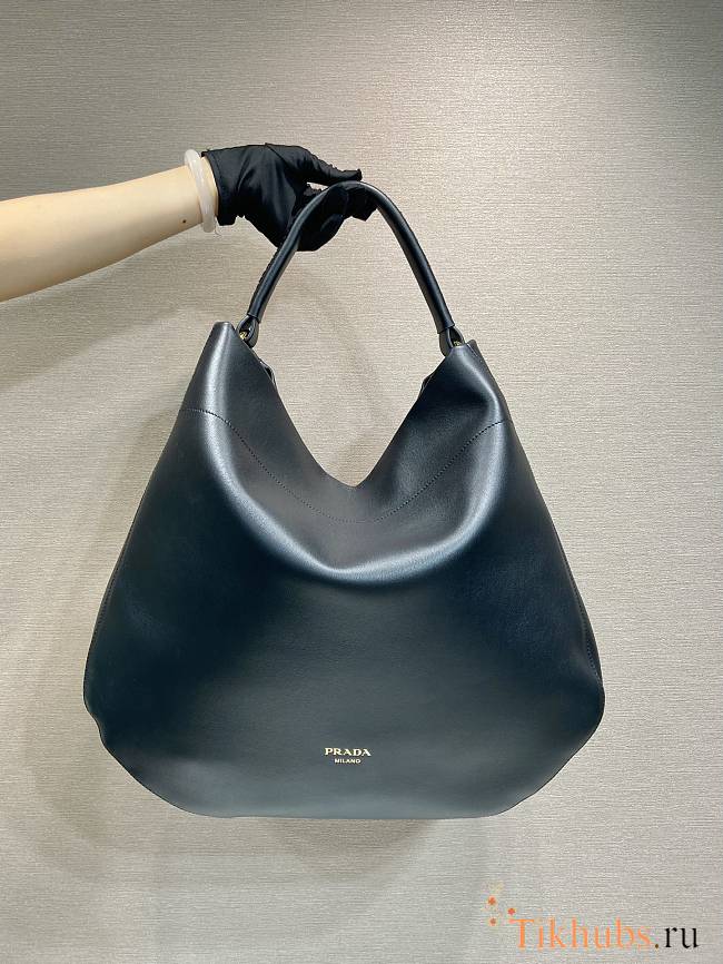 Prada Large Leather Black Shoulder Bag 45.5x43x11cm - 1