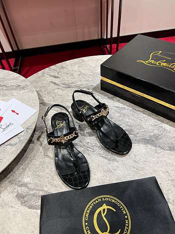 Christian Louboutin MJ Thong 25 mm Mules Black