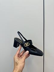 Valentino Vlogo Locker Mary-Jane Singback Pump 60mm Black - 3