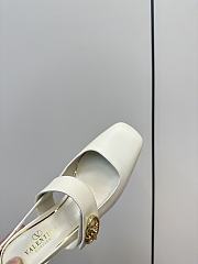 Valentino Vlogo Locker Mary-Jane Singback Pump 60mm White - 4