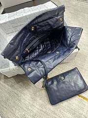 Chanel Small 22 Handbag Navy Blue Gold 35x37x7cm - 3