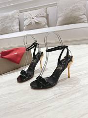 Christian Louboutin Ginko Girl 85mm Sandals Black Patent - 4