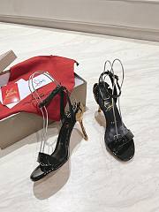 Christian Louboutin Ginko Girl 85mm Sandals Black Patent - 3