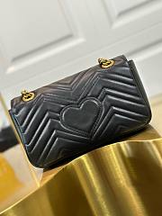 Gucci Marmont Small Black Bag 26x15x7cm - 4