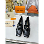 Louis Vuitton LV Upper Case Block Heels Black 6cm - 4