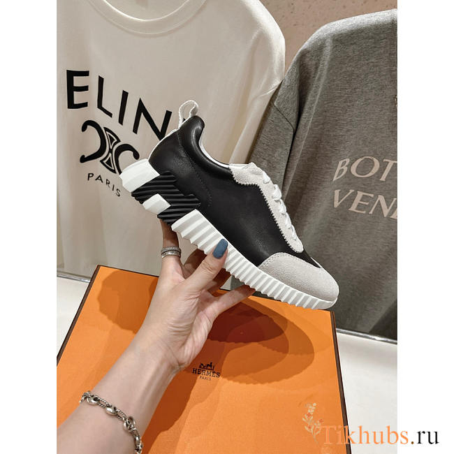 Hermès Bouncing Sneaker White And Black - 1