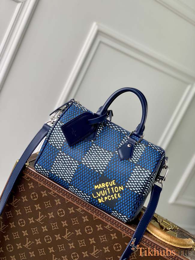 Louis Vuitton LV Speedy 25 Bandoulière Blue 25 x 15 x 15 cm - 1