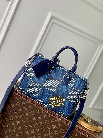 Louis Vuitton LV Speedy 25 Bandoulière Blue 25 x 15 x 15 cm