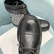 Balmain Black Jacquard Monogram Ranger Romy Boots - 4