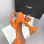 Amina Muaddi Orange Slingback Heels 95 - 4