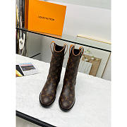 Louis Vuitton LV Leather Boots Monogram Brown - 2