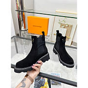 Louis Vuitton LV Beaubourg Boots Suede Calfskin Black - 2