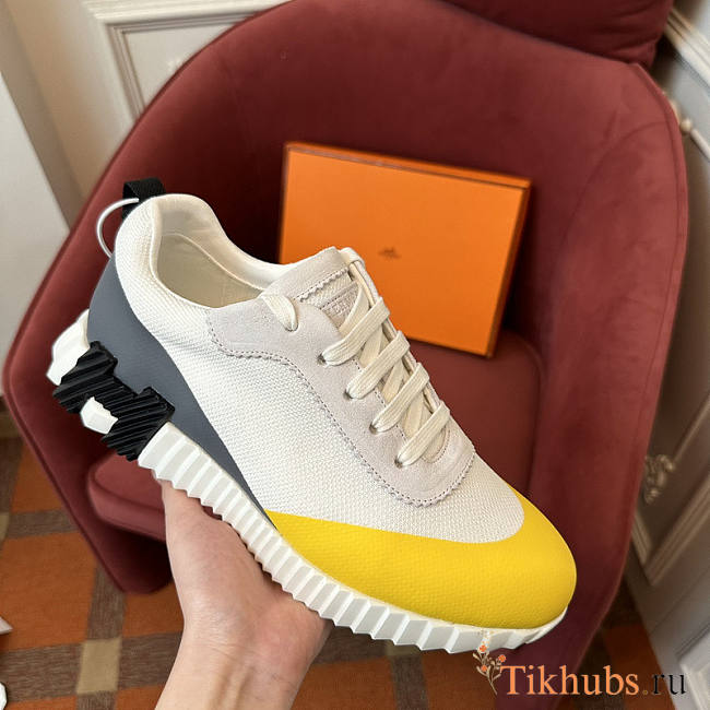 Hermes Bouncing White Yellow Sneaker - 1