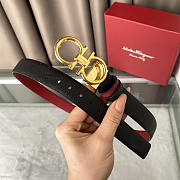 Ferragamo Reversible Leather Belt Red 2.5cm - 2