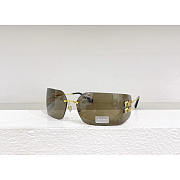 Miu Miu Eyewear Logo-Plaque Oversize-Frameless Sunglasses - 1