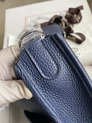 Hermes Evelyne Medium Navy Blue 29cm - 6