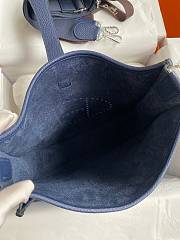 Hermes Evelyne Medium Navy Blue 29cm - 5