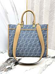 Fendi Sunshine Medium Light Blue FF Denim 35cm - 5