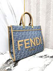 Fendi Sunshine Medium Light Blue FF Denim 35cm - 3