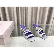 Jimmy Choo Heeled White Mix With Flitter Purple 75 - 1