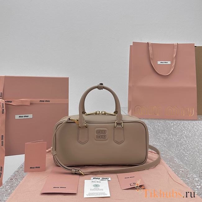 Miu Miu Arcadie Bag Rose Leather 27x9x12cm - 1