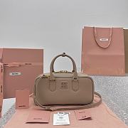 Miu Miu Arcadie Bag Rose Leather 27x9x12cm - 1