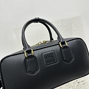 Miu Miu Arcadie Bag Black Leather 27x9x12cm - 5