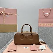 Miu Miu Arcadie Bag Caramel Leather 27x9x12cm - 1