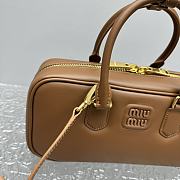 Miu Miu Arcadie Bag Caramel Leather 27x9x12cm - 6