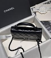 Chanel 23P Woc Flap Bag Black Lambskin 17cm - 4