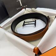 Hermes Black Brown Belt 32mm - 5