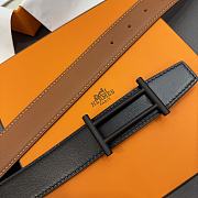 Hermes Black Brown Belt 32mm - 2