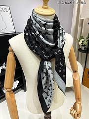 Louis Vuitton LV Black Scarf 140x140cm - 1