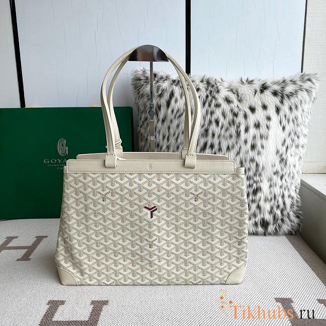 Goyard Bellechasse Biaude PM Bag White 36x27x15cm - 1