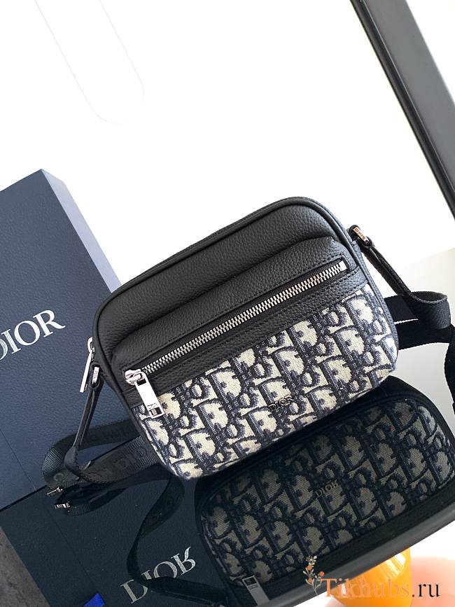 Dior Mini Rider 2.0 Zipped Messenger Bag 18.5 x 13.5 x 7 cm - 1