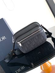 Dior Mini Rider 2.0 Zipped Messenger Bag Black 18.5 x 13.5 x 7 cm - 1