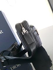 Dior Mini Rider 2.0 Zipped Messenger Bag Black 18.5 x 13.5 x 7 cm - 2