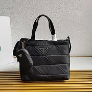 Prada Padded Re-Nylon Tote Bag Black 25x21.5x13cm - 1