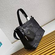 Prada Padded Re-Nylon Tote Bag Black 25x21.5x13cm - 5