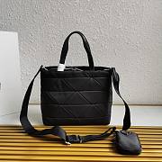 Prada Padded Re-Nylon Tote Bag Black 25x21.5x13cm - 2