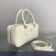 Miu Miu Arcadie Bag White Leather 27x9x12cm - 5