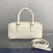 Miu Miu Arcadie Bag White Leather 27x9x12cm - 2